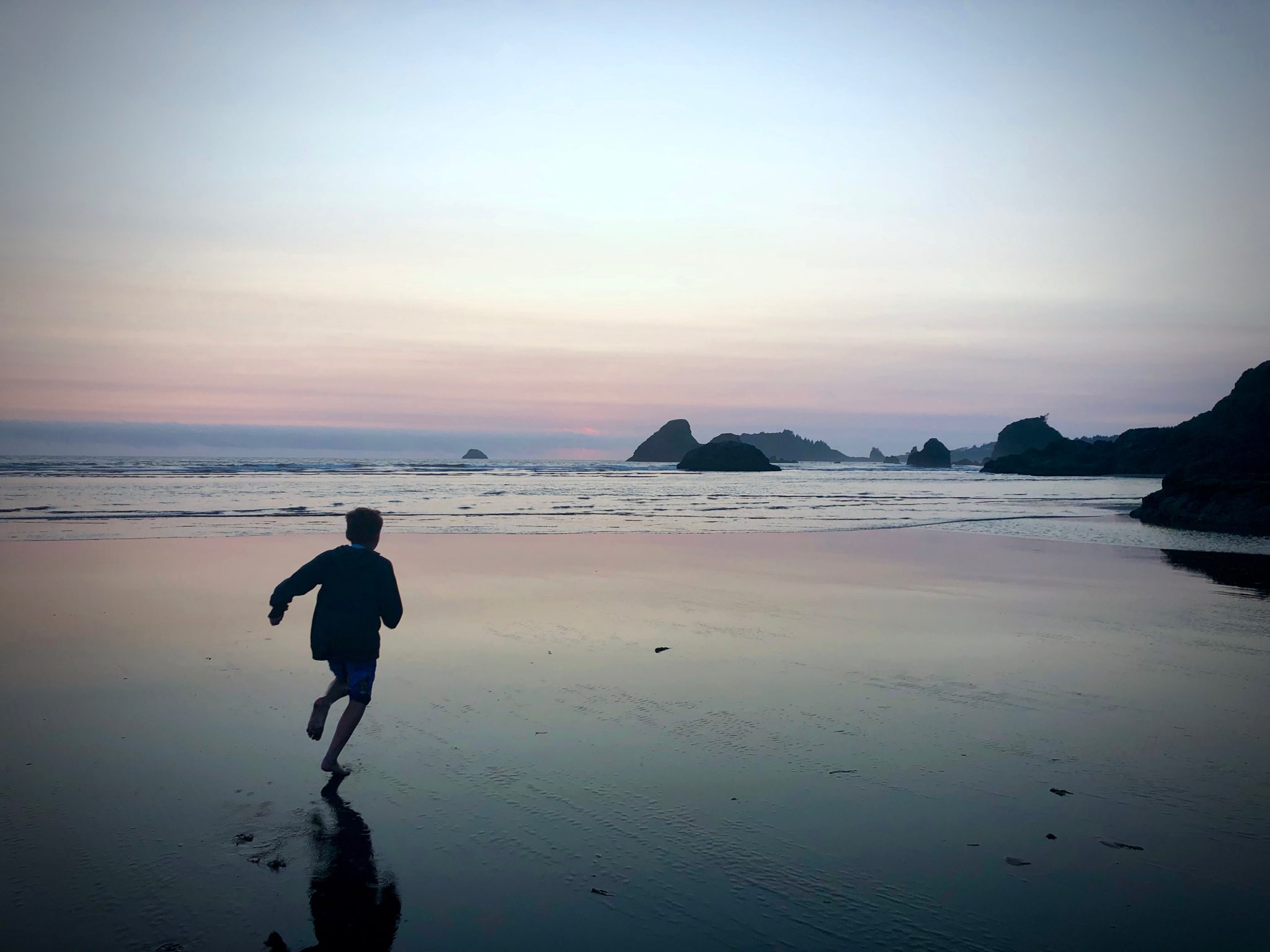 child in beach