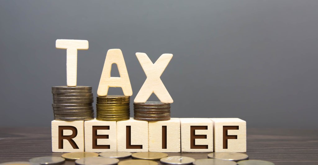 tax relief sign